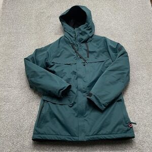 686 Vanzana Jacket Womens Medium Green Hooded Insulated Waterproof Snow Coat